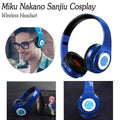 Miku Nakano Wireless Headphones: Bluetooth 5.0 Over-Ear Audio Brown Tidesmit