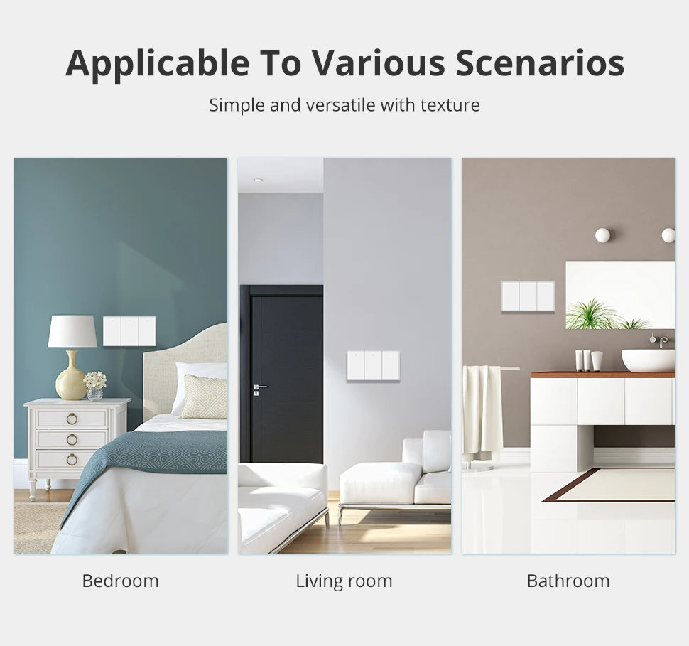 Zemismart Zigbee US Wall Light Switch Work with Tuya Samrt life APP No Neutral Interruptor Timer Alexa Google Home Voice Control