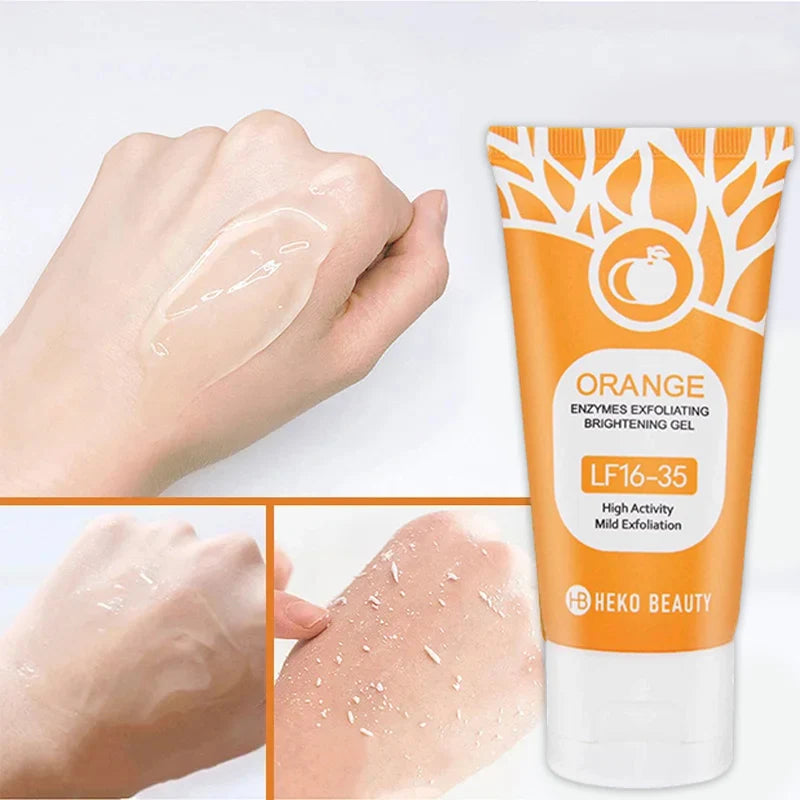 Orange Exfoliating Gel 100g | Deep Pore Cleanser & Skin Brightening Scrubs Treatments Tidesmit