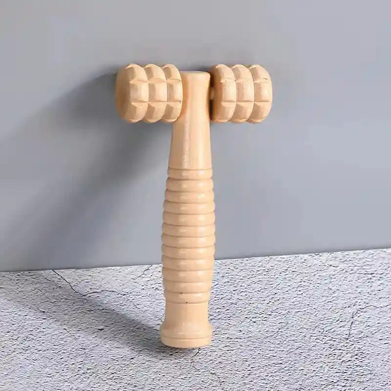 Wooden Massage Roller for Deep Tissue Muscle Relief - Tidesmit Massage Roller Shape-F Tidesmit
