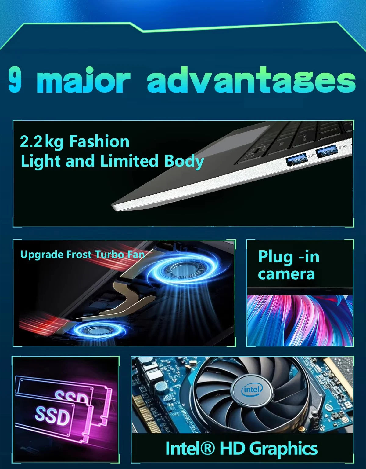Fingerprint Unlock Notebook Computer Backlight Windows 11 Laptop Intel Core I9 10980HK 16GB RAM 1TB SSD 15.6' Business Computer