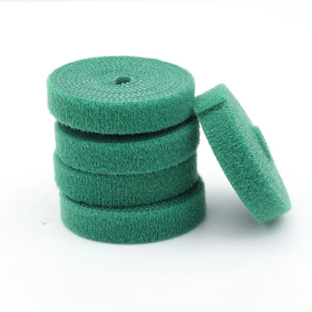 Self Adhesive Plant Nylon Cable Tie Green Adjustable Plants Hook Loop Support Garden Twine Bandage Reusable Fastener Tape Strips