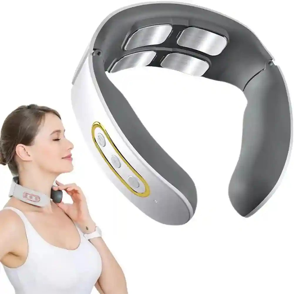 Wireless Neck and Shoulder Massager - Heated TENS Relaxation Therapy Relaxation Treatment A CN Tidesmit
