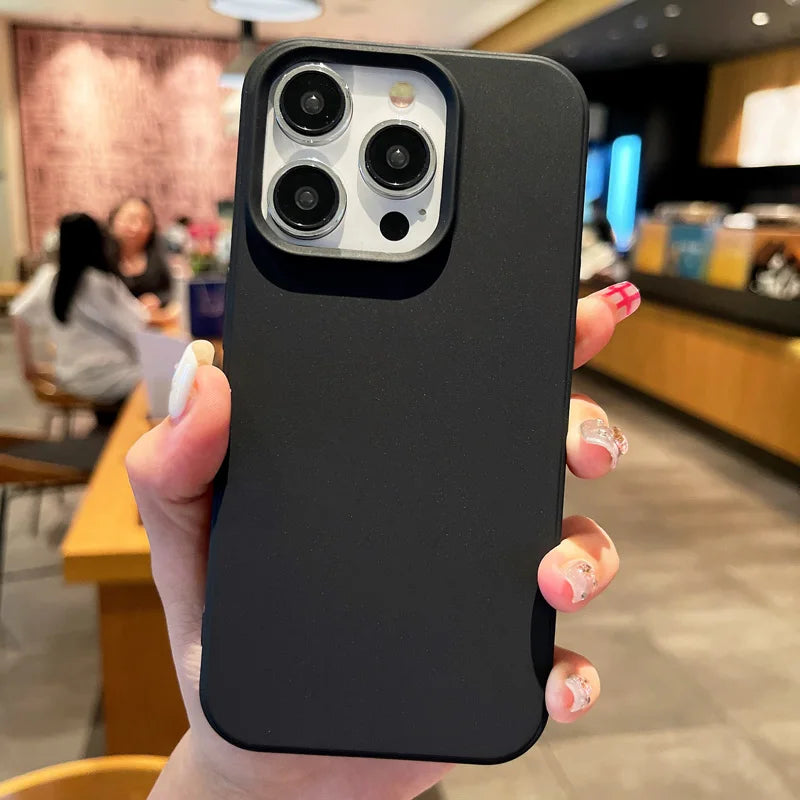 iPhone 16 Pro Max Case: Shock-Absorbing Military-Grade Matte Bumper Cover black Tidesmit