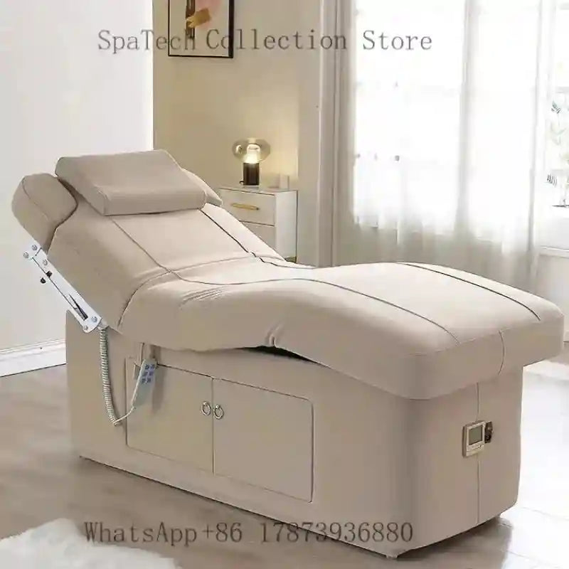 Electric Massage Bed: 2-Motor Facial Chair for Spa and Wellness Massage Chairs Tidesmit