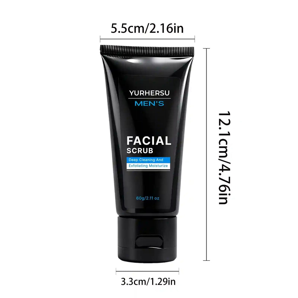 Exfoliating Face Scrub For Men | Deep Pore Cleansing Treatment | Tidesmit Scrubs Treatments Tidesmit