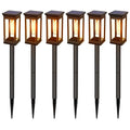 Solar Pathway Lights Outdoor Waterproof Warm LED Solar Garden Lights All-Weather Solar Powered Walkway Lights Yard Patio Decor