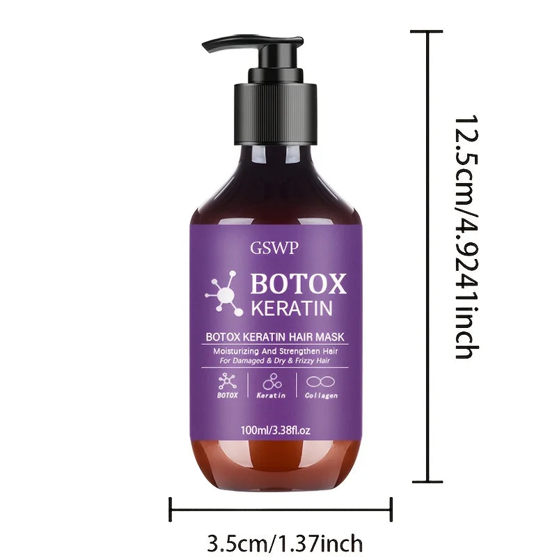 GSWP Botox Keratin Hair Mask for damaged, frizzy hair. Moisturizing treatment to strengthen and repair split ends.