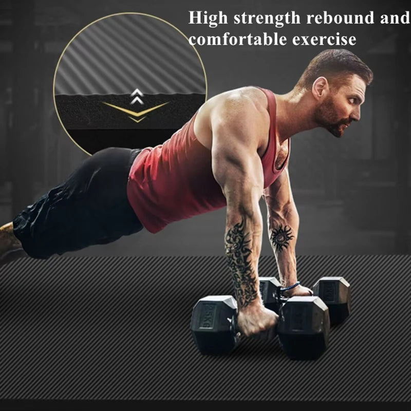 Thick 10mm 200x90cm Anti-slip Sport Fitness Mat  Yoga Mats Blanket  Exercise Yoga Pilate Gymnastics Mat Fitness Equipment Floor