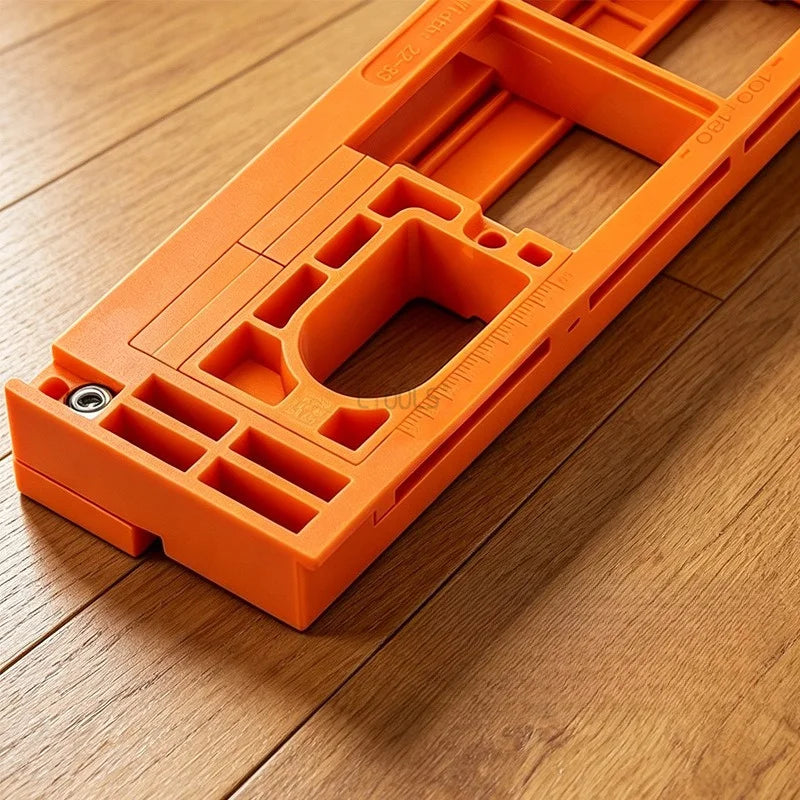 Adjustable Hinge Routing Jig Invisible Door Hinge Mortising Template Precision Woodworking Locator for Door Hinge Installation