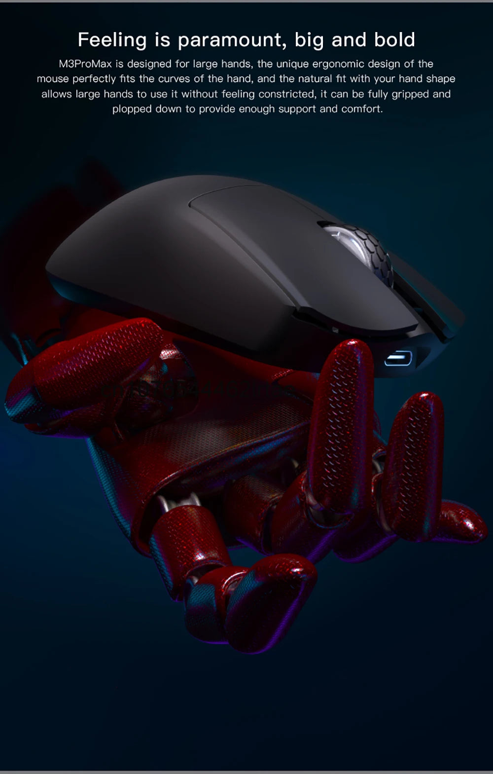 Darmoshark  M3 Pro /Max Wireless Gaming Mouse Bluetooth Tri-Mode PAW3395/3950 Nordic 52840 Game Macro Mouse For PC Laptop