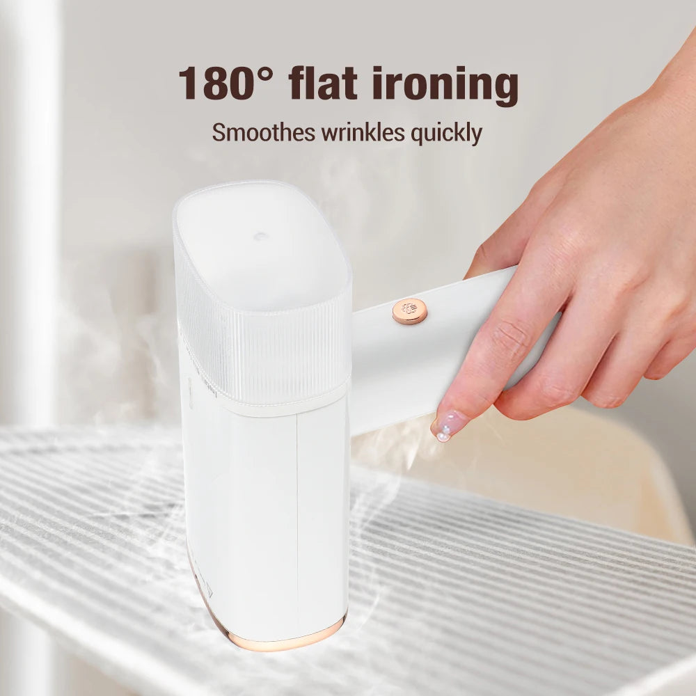 Tidesmit 1000W handheld garment steamer with 130ml tank showing compact portable design for travel and home use