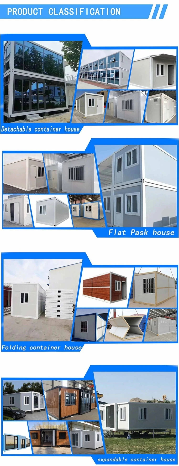 Remote Mobile Homes 20ft 40ft Luxury Modern Prefab 3 Bedroom Portable Container House Granny House Expandable Home