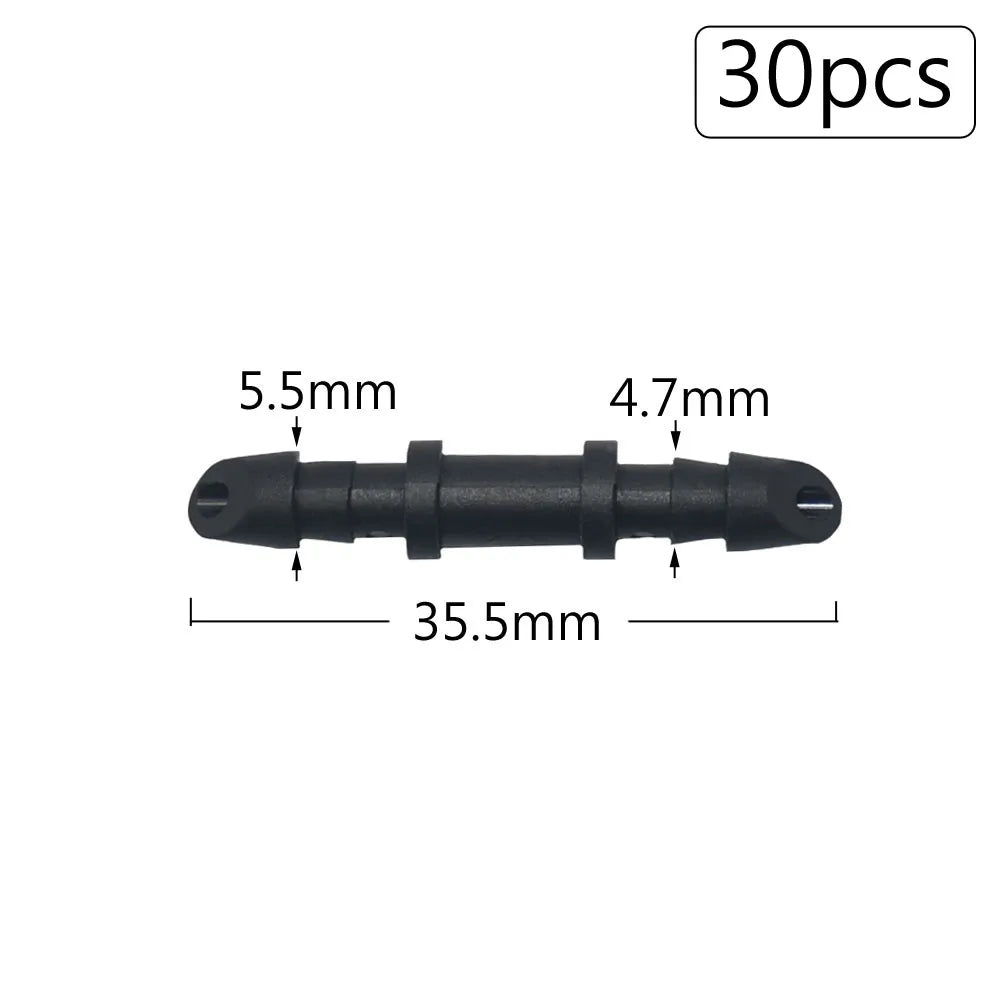 Irrigation Dripper Sprinkler Connector 1/8" 1/4" Hose Barb Tee Elbow Water Pipe Repair  Fitting Garden 3/5 4/7mm Tube Coupler