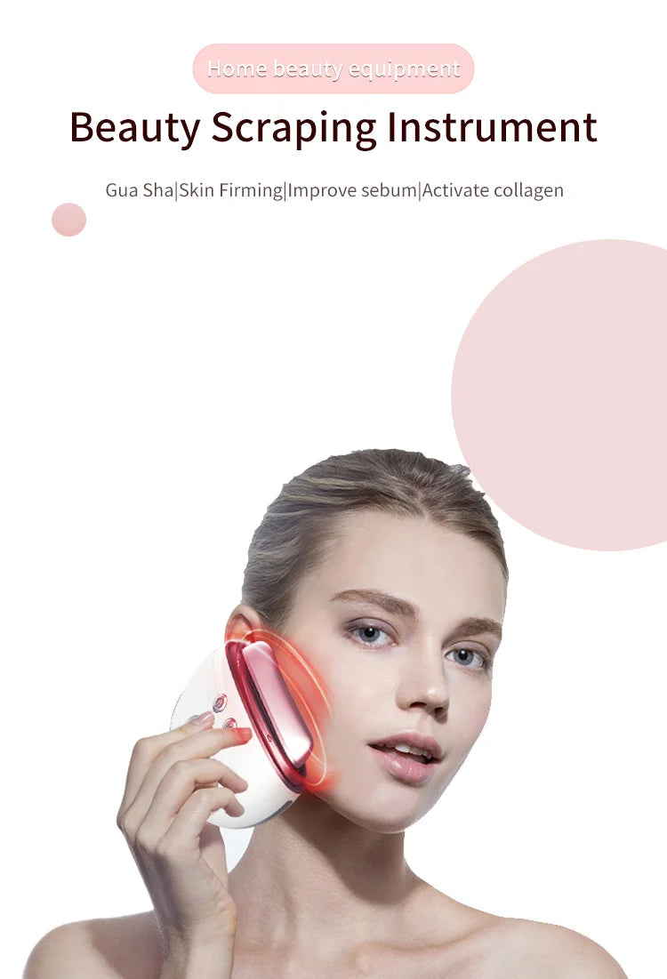 Facial Neck Massager - 4-in-1 Skin Care Tool with 9 Modes - Tidesmit Fascia Gun Tidesmit