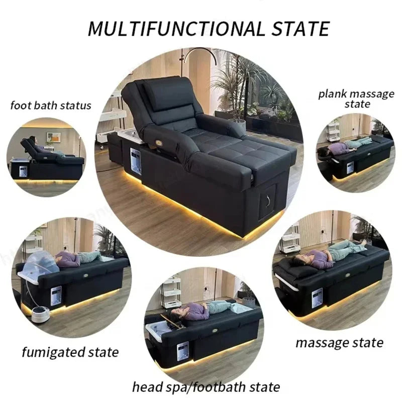 Professional Hair Washing Bed with Electric Head Spa Massage Chair Massage Chairs Tidesmit
