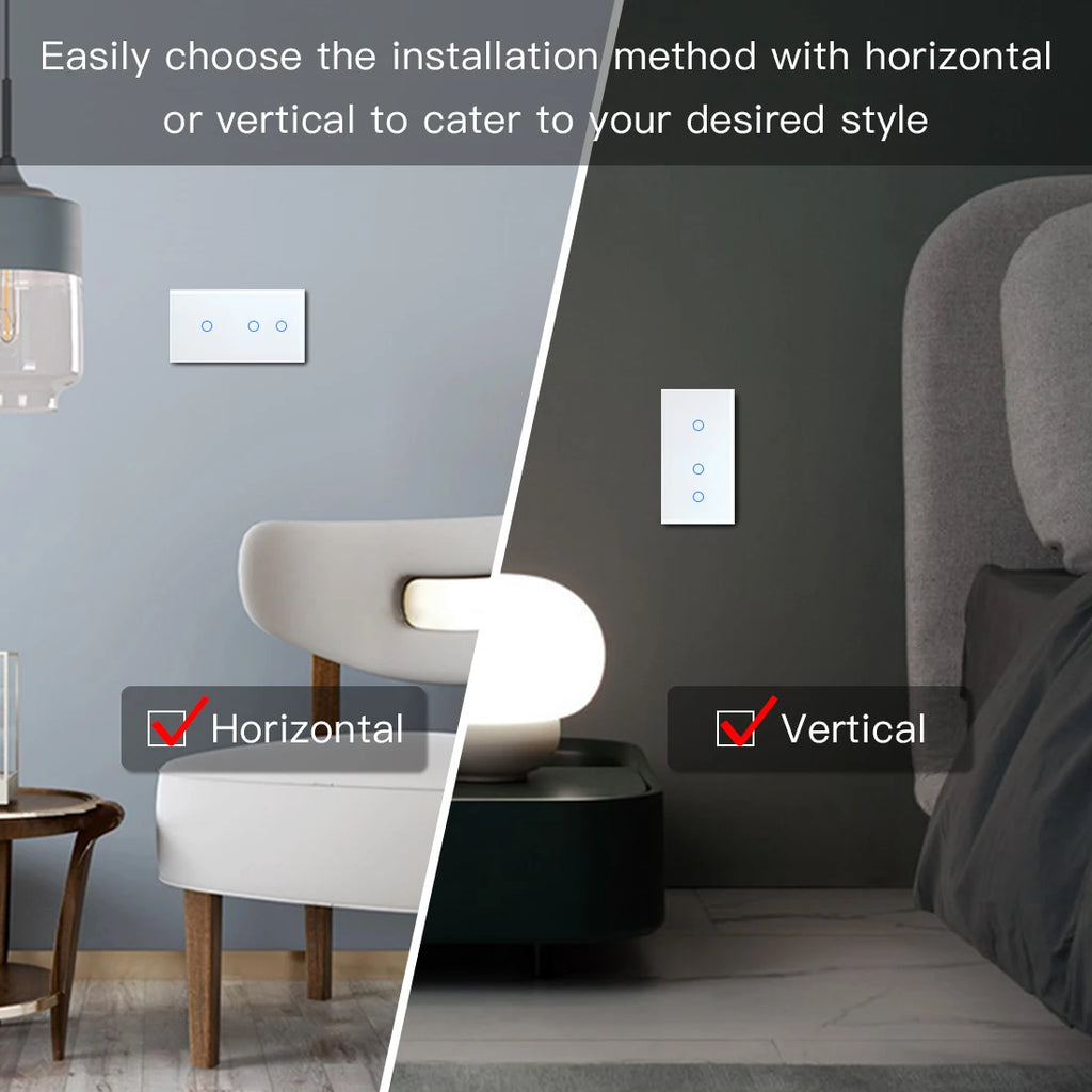 WiFi Smart Light Switch - Glass Touch Panel | Tidesmit Home Automation Tidesmit