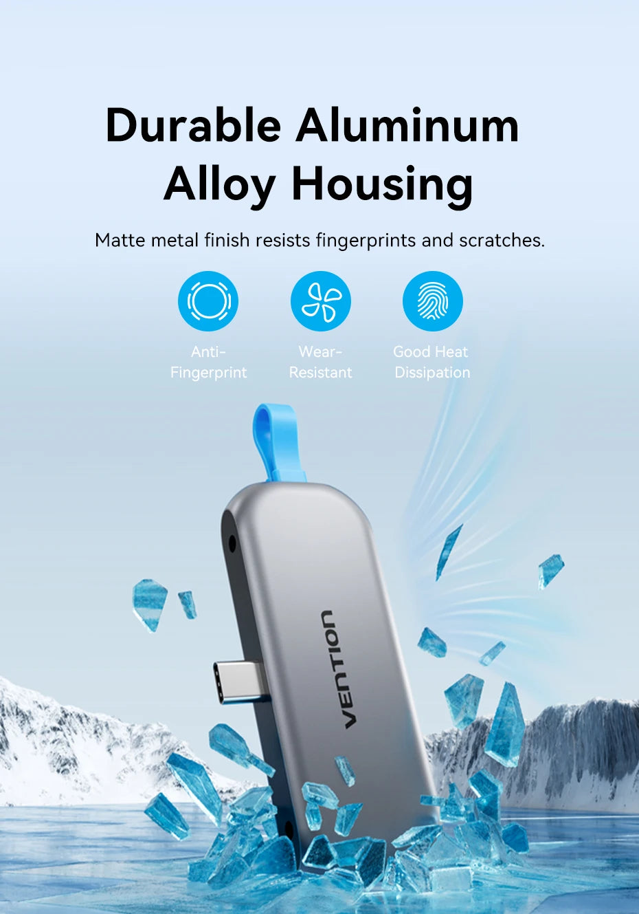 USB C Hub 4K 60Hz HDMI Adapter with 100W PD Charging for MacBook Tidesmit