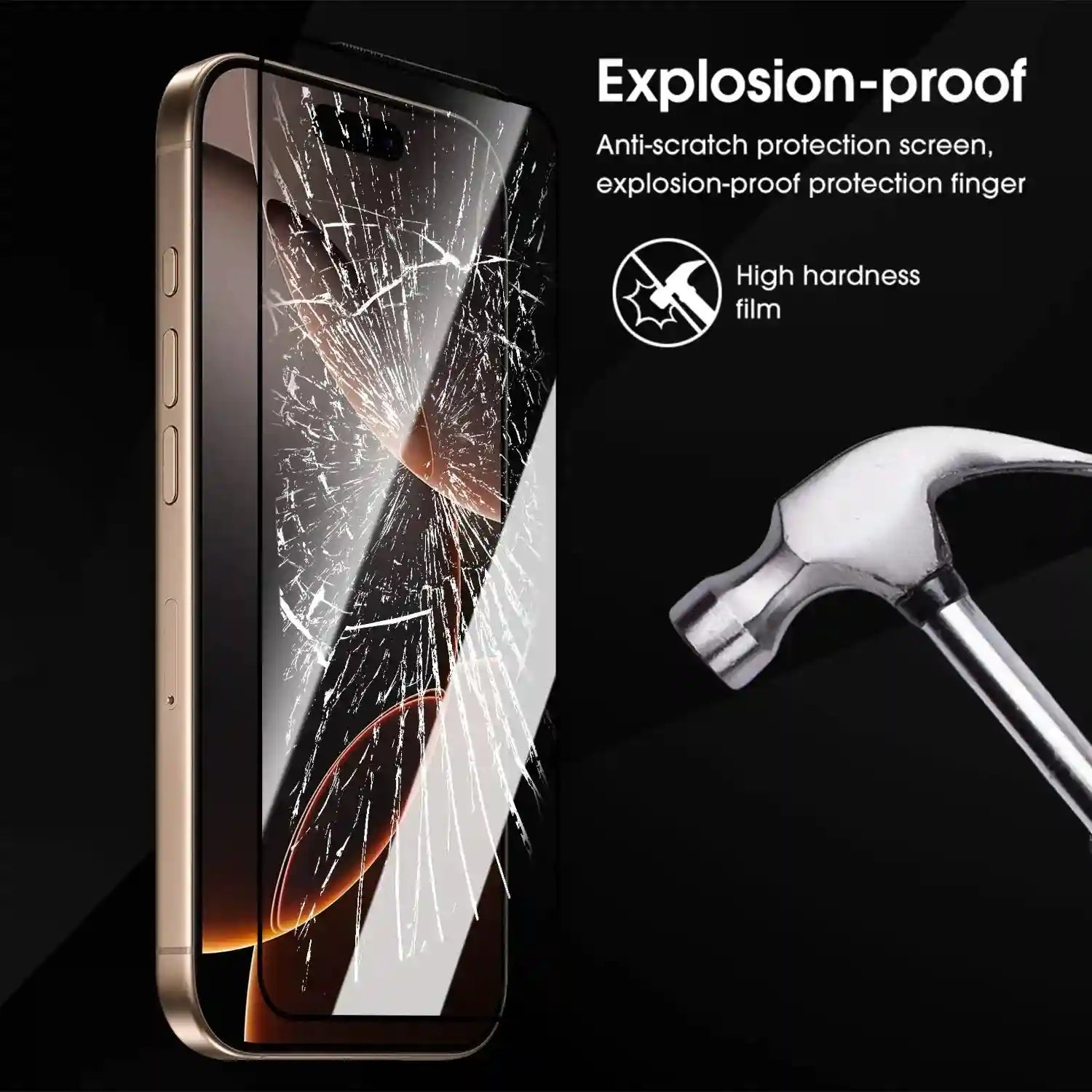 iPhone 17 Pro Max Tempered Glass Screen Protector with Easy Install Kit AE Tidesmit