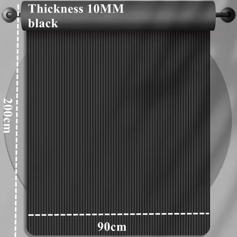 Thick 10mm 200x90cm Anti-slip Sport Fitness Mat  Yoga Mats Blanket  Exercise Yoga Pilate Gymnastics Mat Fitness Equipment Floor