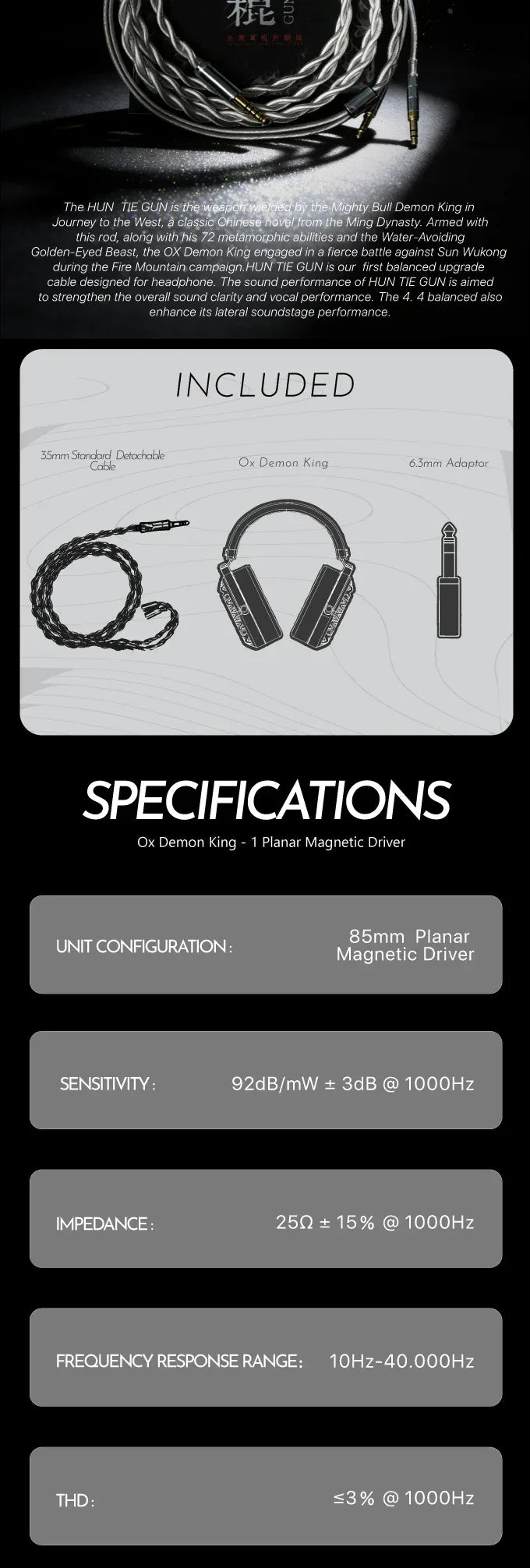 Planar Magnetic Open-Back Headphones Over-Ear Audio by Tidesmit Tidesmit