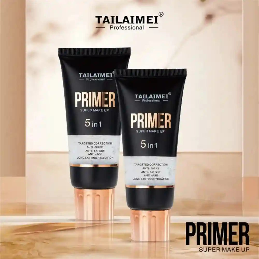 Tidesmit 5 in 1 oil control face makeup primer gel texture close-up for long lasting moisturizing finish