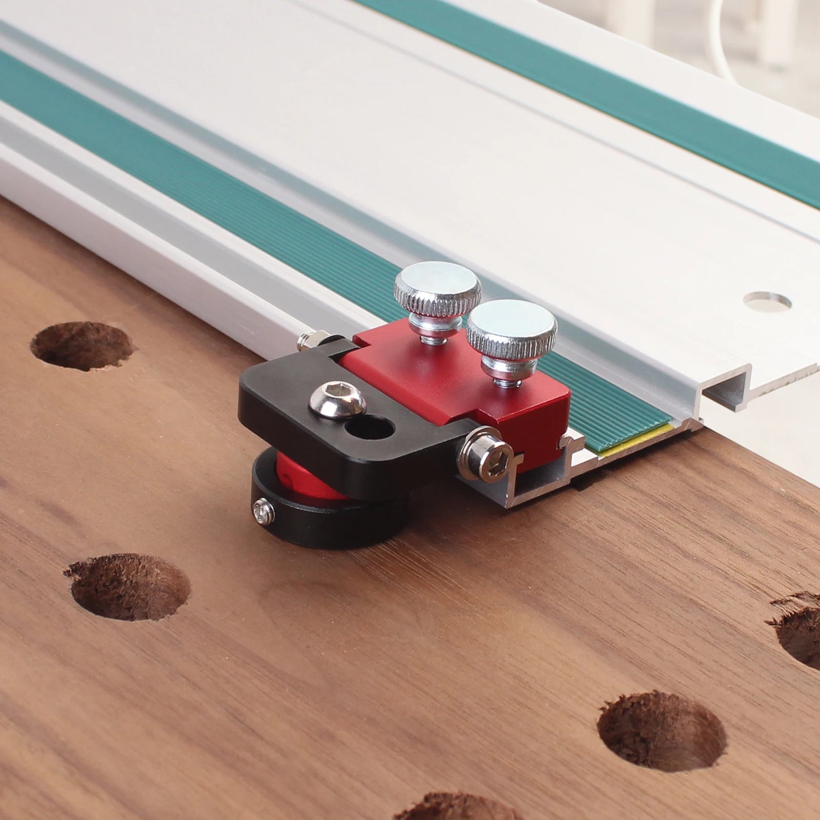 1/2Pcs Carpenter Workbench Hinge Dogs - For Track Saw Guide Rail Circular Guide Rail, For 19/20mm Dog Hole Height Adjustable