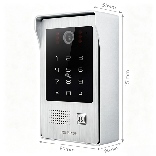 (Not Standalone) HOMSECUR 84217EPC-CR-FHD IP65 Doorbell Camera RFID Access For HDK Video Doorphone Intercom Door Bell