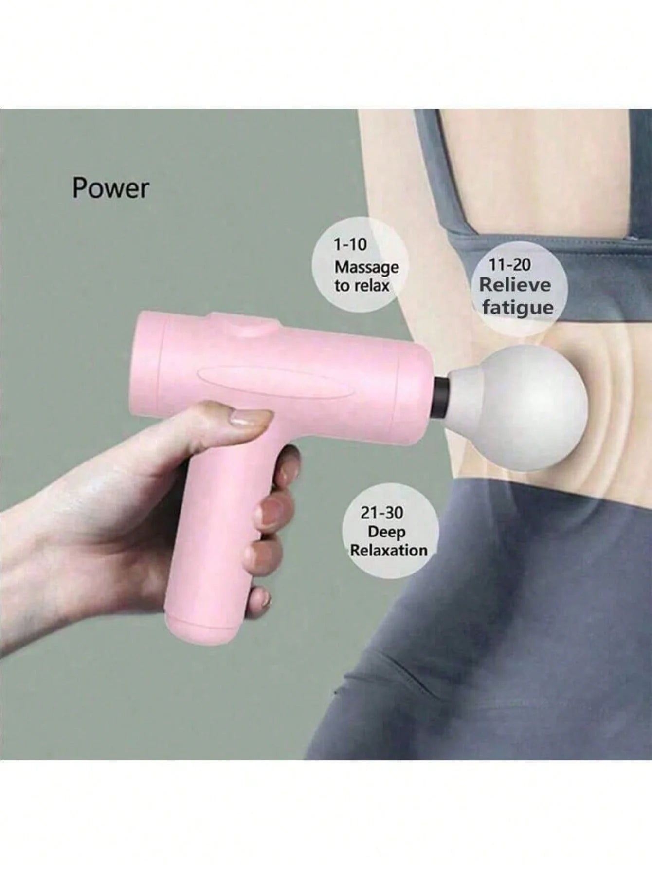 Fascia Gun Deep Tissue Muscle Massager - Rechargeable Recovery Tool Fascia Gun Tidesmit
