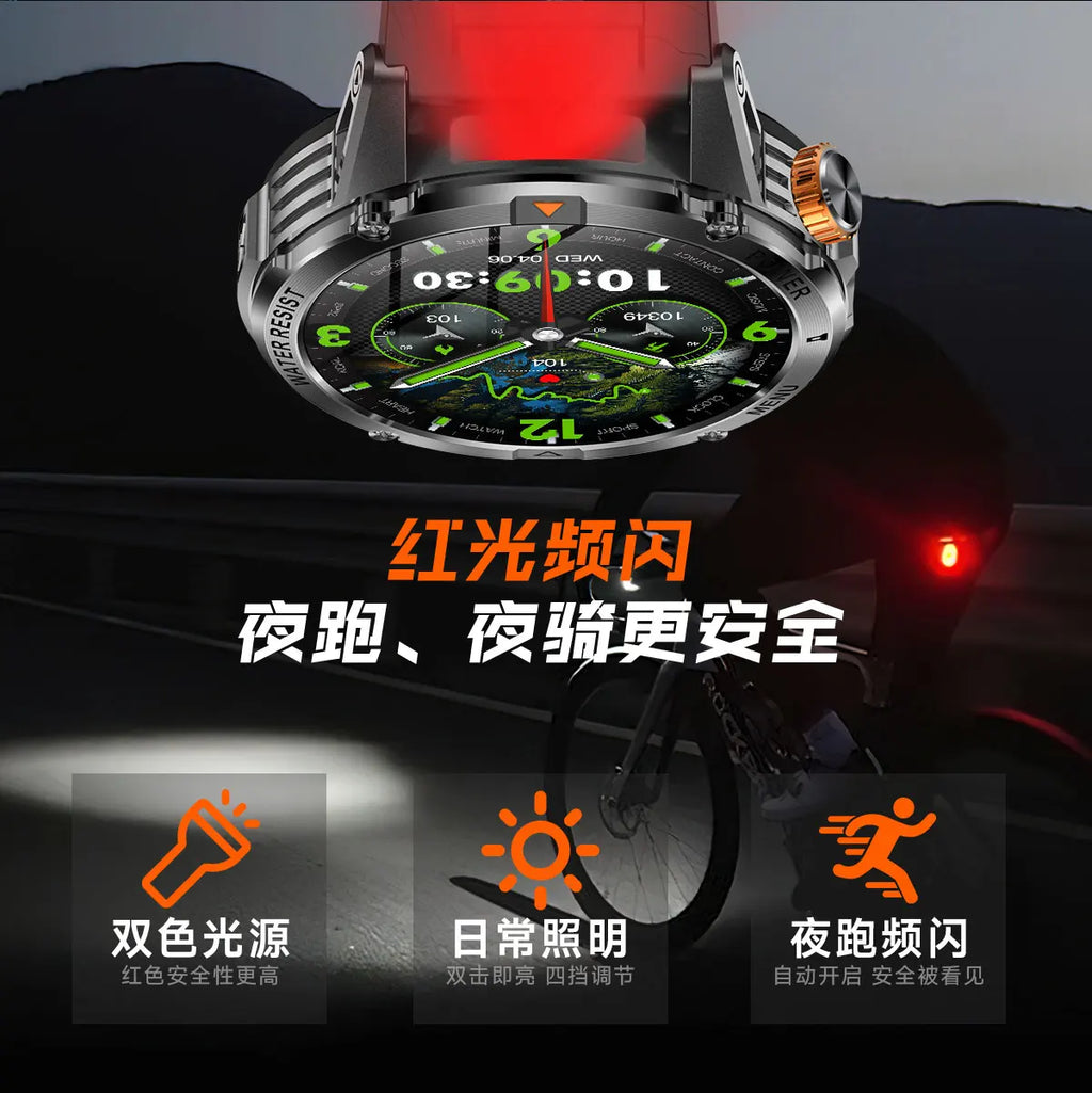 YLL-AK93 Outdoor Sport for Smart Watch Fitness Tracker Sleep Tracker IP67 Waterproof Heart Rate Monitor AMOLED Screen