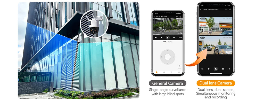 IMOU Cruiser Dual 10MP&8MP Dual Lens Outdoor PTZ WiFi Camera 8x Digital Zoom AI Vehicle Human Detection Full Color Surveillance