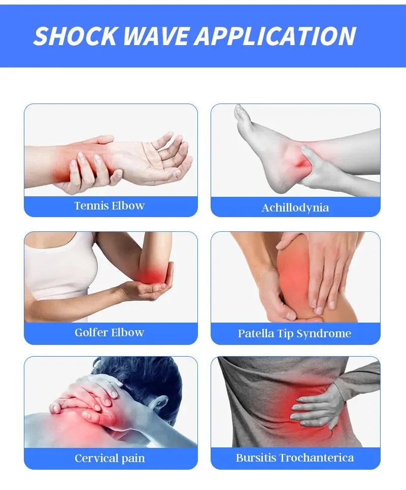 Shock Wave Therapy Device for Back Pain Relief - Electric Massager Massage Chairs Tidesmit