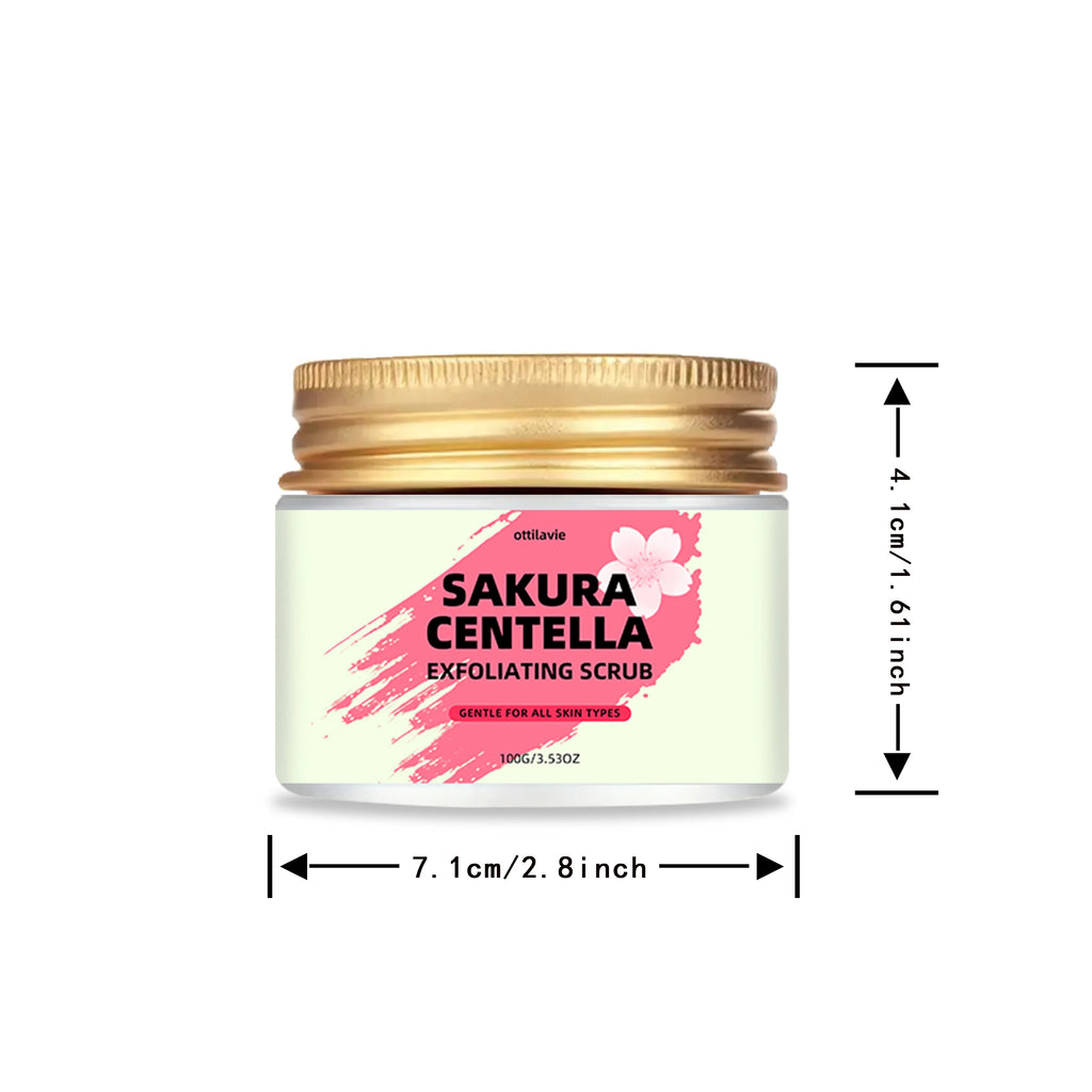 Sakura Centella Exfoliating Scrub 100g-150g - Natural Skin Treatment Scrubs Treatments Tidesmit