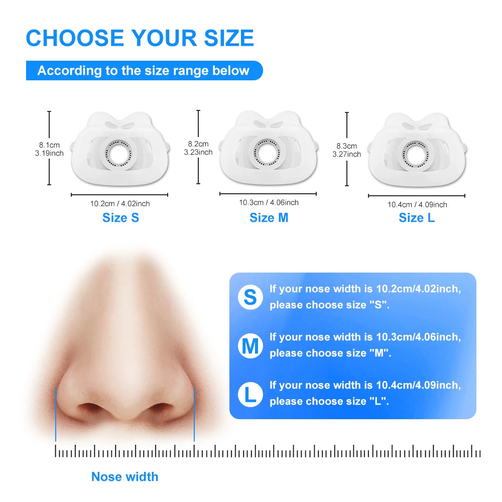 2/1pc CPAP Face Mask for AirFit F40 Auto CPAP Machine Sleep Apnea Nasal Mask Anti Snoring Apnea Replacement Mask Accessories New