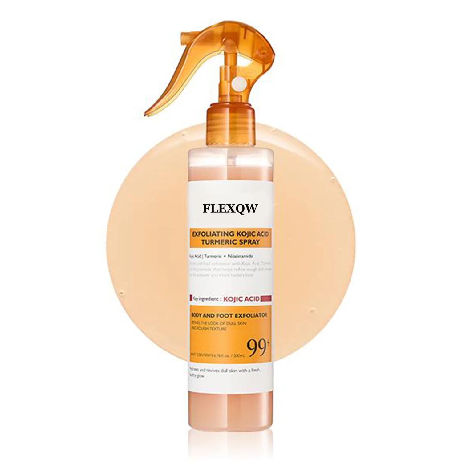 Kojic Acid Turmeric Body Scrub Spray | Natural Exfoliating 200ml Scrubs Treatments Kojic Acid Turmeric 200ml Tidesmit