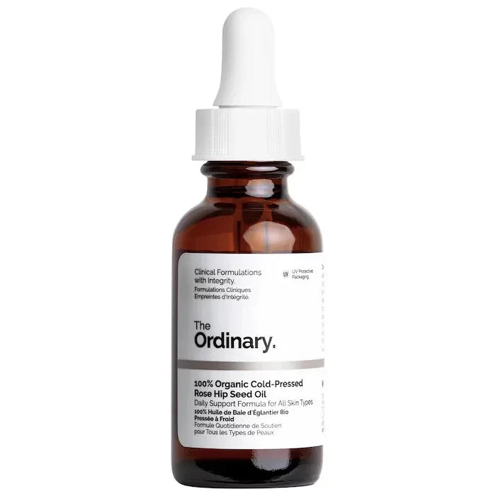 100% Organic Cold-Pressed Rose Hip Seed Oil 30ml Serum Facial Soothing Properties Remove Dull Acne Marks  and Brighten The Skin