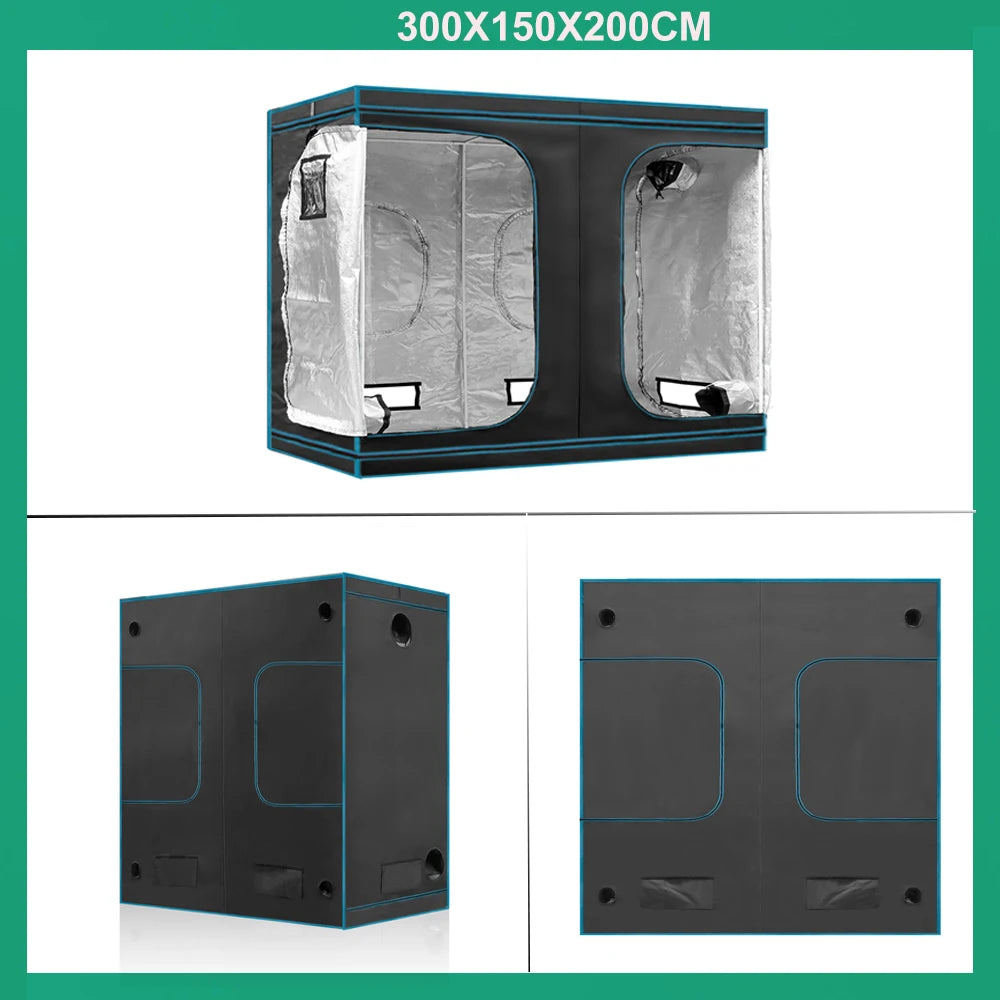 BEYLSION New Growbox Complete Set Air Tent Grow With Dimmable LED Grow Lamps Centrifugal Fans Activated Carbon Air Filter Set