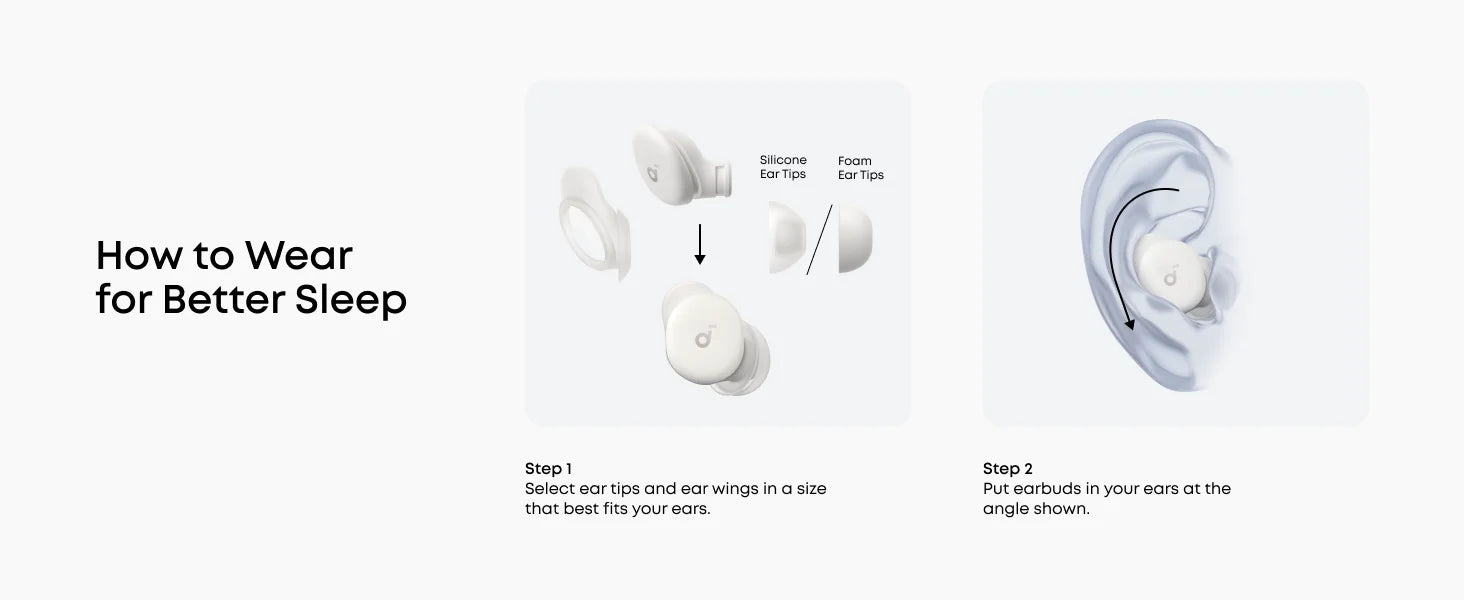 soundcore Sleep A30 by Anker Sleep Earbuds, Smart Active Noise Cancelling Headphones, Adaptive Snore-Masking System(Refurbished)