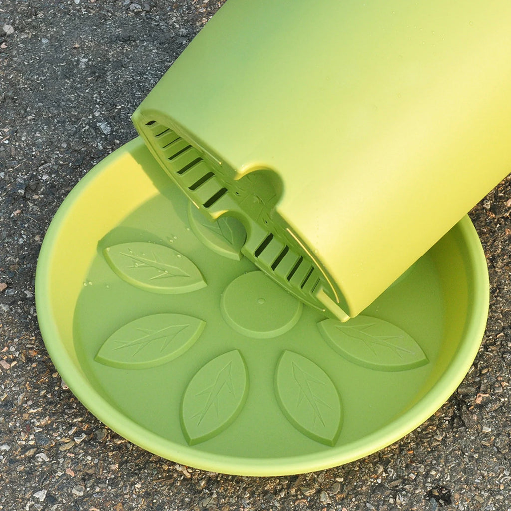 Thickened Plastic Flowerpot Large Water Absorbing Flowerpot For Garden Courtyard Balcony Planting Gardening Accessories 1pc