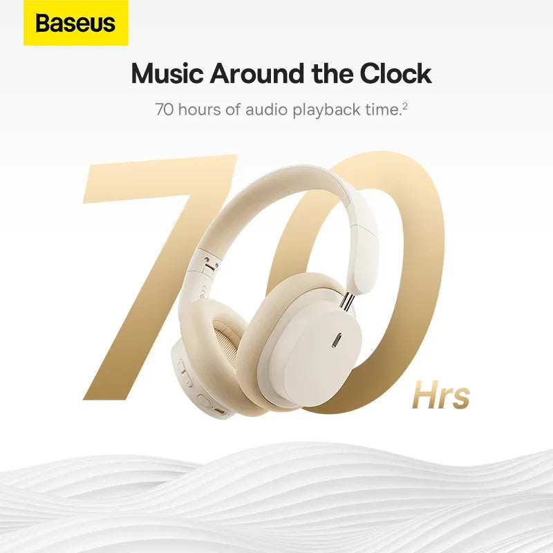 Wireless Headphones 3D Spatial Audio 70H Playtime Gray | Tidesmit Tidesmit
