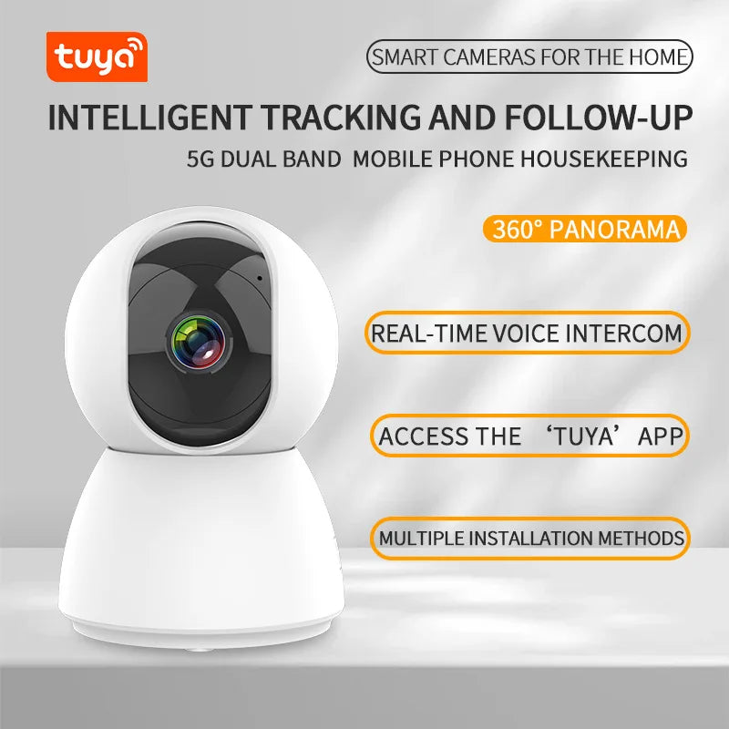 4MP 2K 400W Tuya Smart WiFi 355 IP Camera Indoor Wireless Surveillance Auto Tracking Human Home Security CCTV Baby Pet Monitor