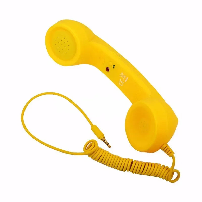 Retro Telephone Handset 3.5mm Mic for Mobile Devices | Tidesmit Yellow Tidesmit