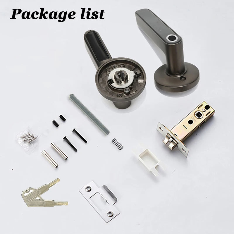 Bluetooth Tuya Smart Fingerprint Lock Lithium Battery Electronic Handle Lock Key For Wooden door