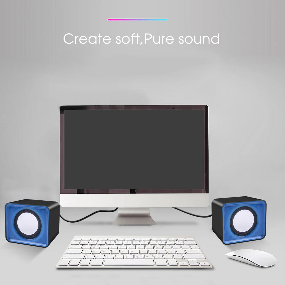 Stereo PC Soundbar - Wireless Audio Speaker for Laptop & Desktop Tidesmit