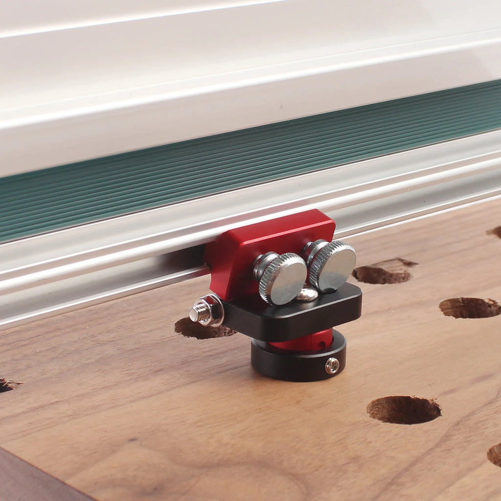 1/2Pcs Carpenter Workbench Hinge Dogs - For Track Saw Guide Rail Circular Guide Rail, For 19/20mm Dog Hole Height Adjustable