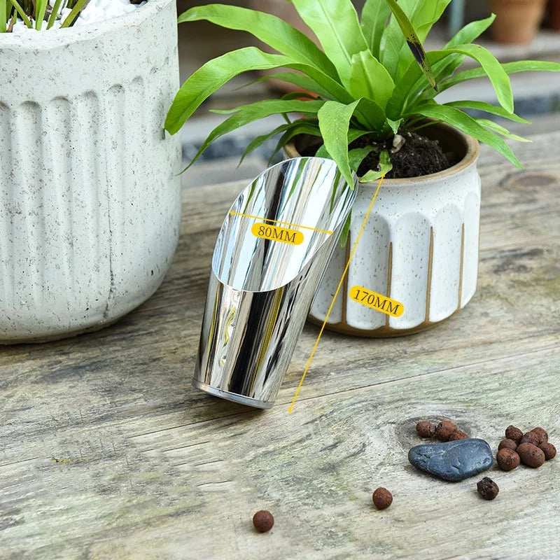 Stainless Steel Bucket Shovel Potted Cultivation Cylinder Mini Fleshy Plant Soil Spade&Shovel Gardening