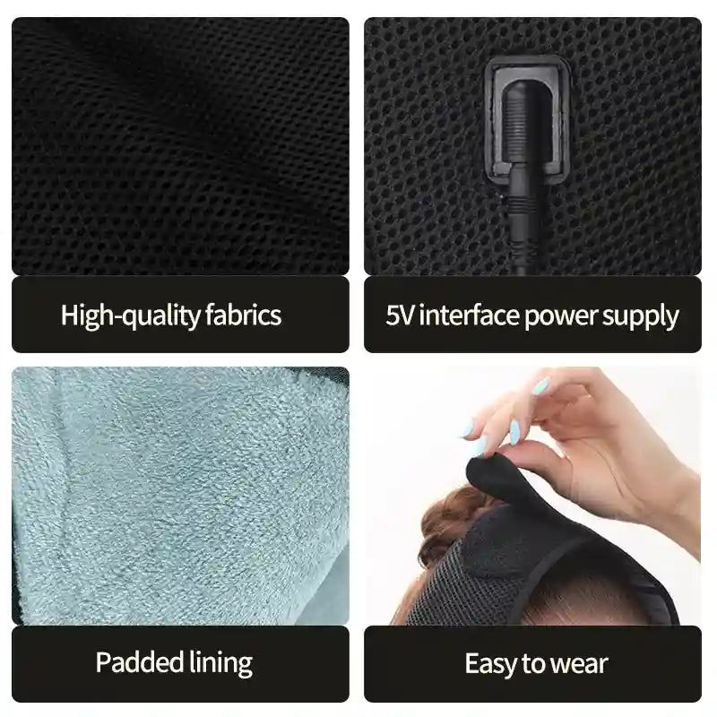 Electric Heating Jaw Pad for TMJ Pain Relief with 3-Gear Heat Timer Massage Cushion Tidesmit