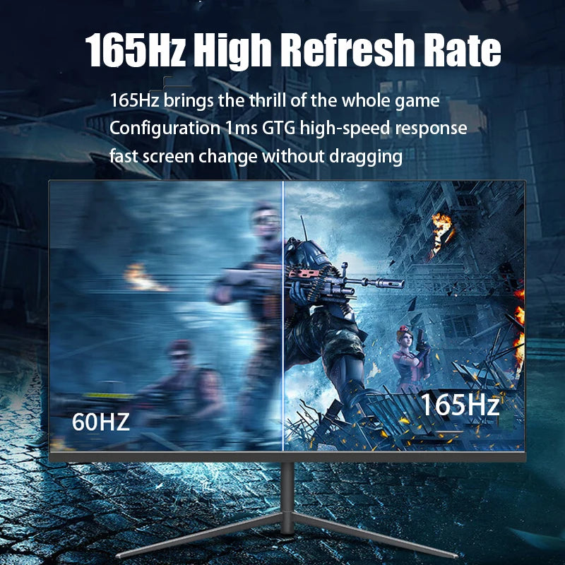 FYHXele 24" Curved FHD 1ms VA Gaming Monitor 180Hz (HDMI165Hz/DP180Hz) Speaker VESA