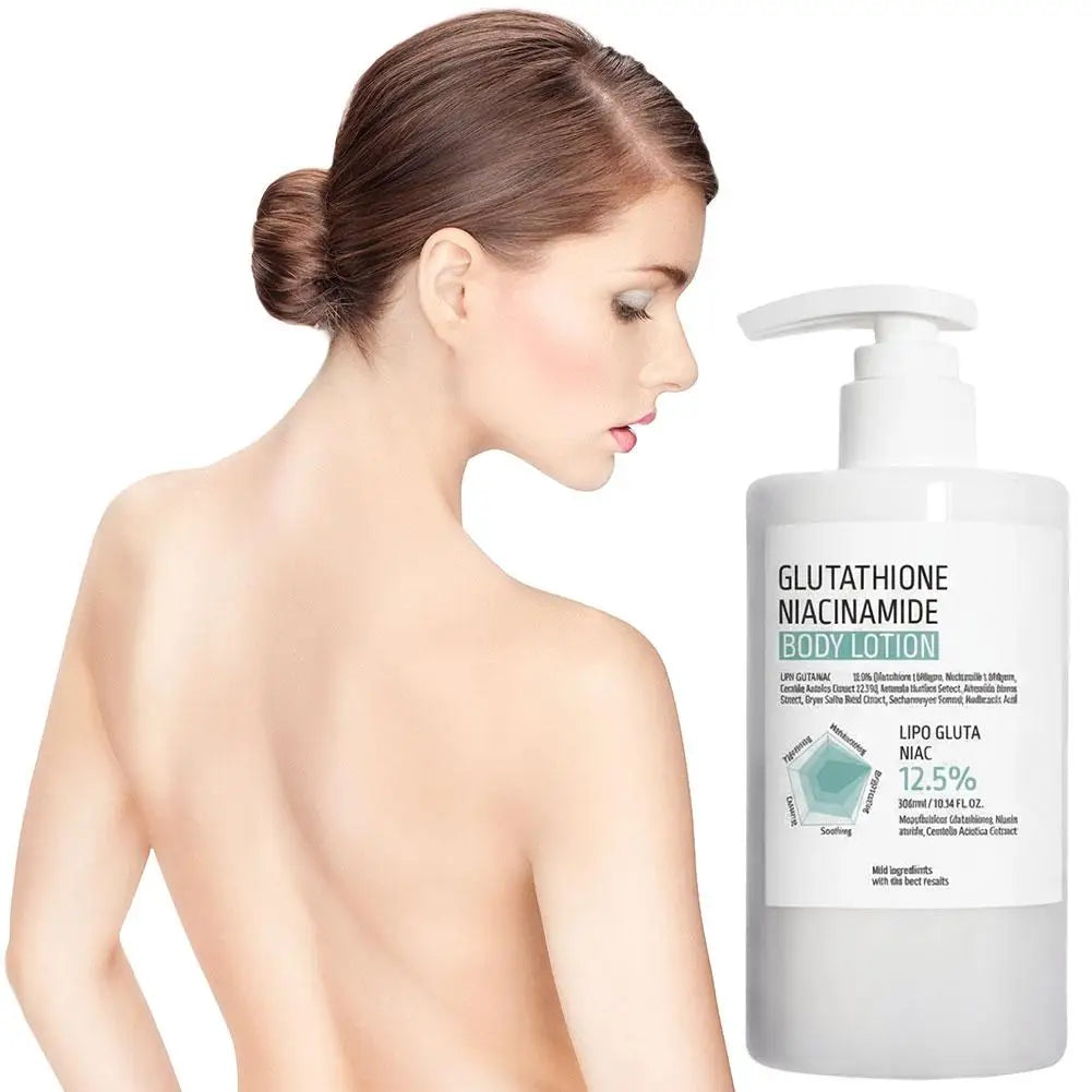 Glutathione Niacinamide Body Lotion - Deeply Moisturizes And Hydrates Brightens Skin Tone, Reduces Dullness For All Skin Types