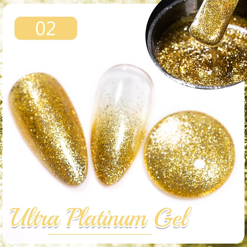 Cat Eye Magnetic Gel Polish 7.5ml - Professional Long-Lasting Nail Art Permanent Makeup Machines Ultra Platinum Gel 2